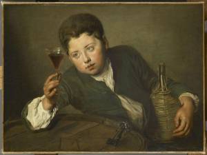 Il Giovane Bevitore - Phillippe Mercier