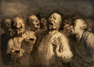 La Chanson á Boire - Honoré Daumier 1860