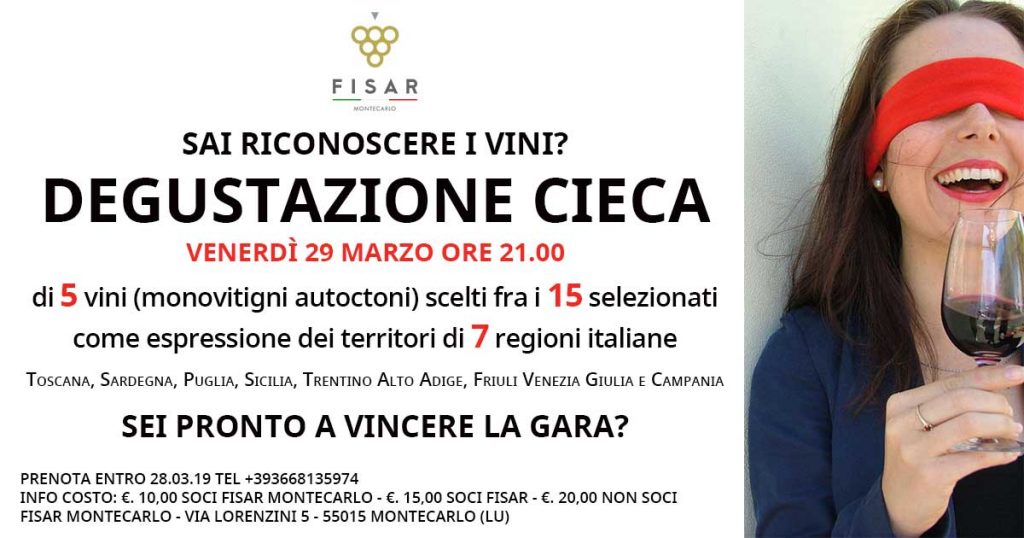 Degustazione Cieca Fisar Montecarlo